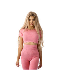 Ostrovit - Ostrovit Seamless Short-Sleeve Crop Top (S