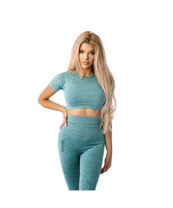 Ostrovit - Ostrovit Seamless Short-Sleeve Crop Top (XS