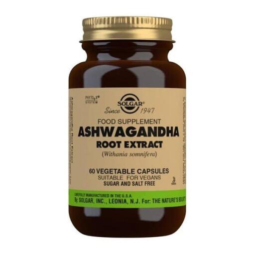 Solgar - Ashwagandha Rod Ekstrakt - 60 vegetabilske kapsler