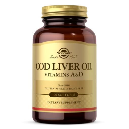 Solgar - SOLGAR Cod Liver Oil - Vitamins A&D (100 caps)