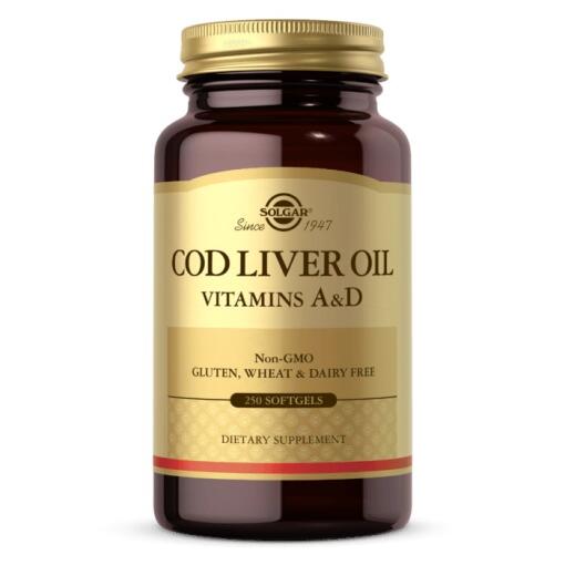 Solgar - SOLGAR Cod Liver Oil - Vitamins A&D (250 caps)