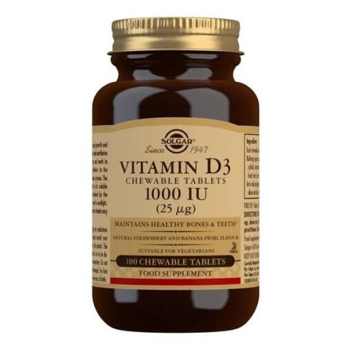 Solgar - Vitamin D3-tyggetabletter