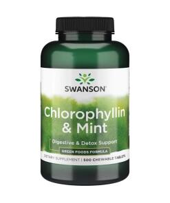 Swanson - Chlorophyllin & Mint - 500 chewable tablets