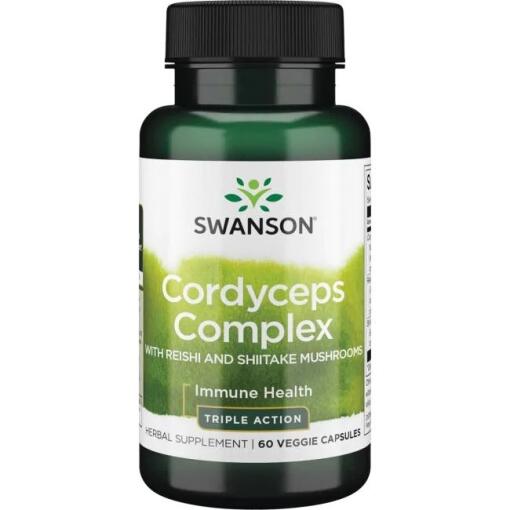 Swanson - Cordyceps Complex with Reishi and Shiitake Mushrooms - 60 vcaps