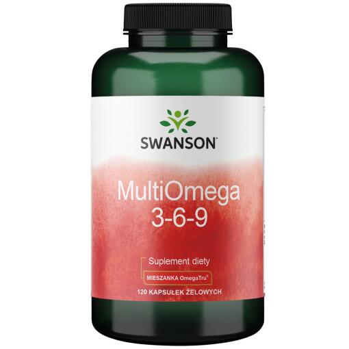 Swanson - MultiOmega 3-6-9 - Flax & Borage & Fish Oils - 120 softgels