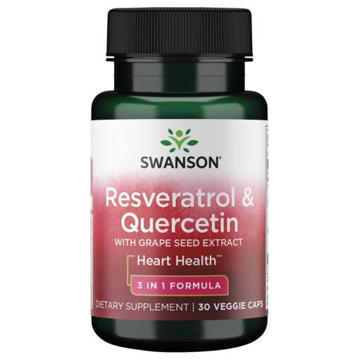 Swanson - Resveratrol & Quercetin - 30 vcaps