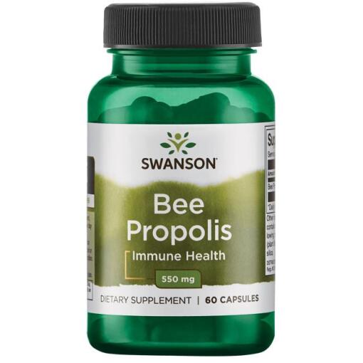 Swanson - SWANSON Bee Propolis 550mg 60 kaps