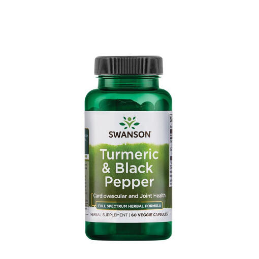 Swanson - SWANSON FS Turmeric Czarny pieprz 60 kaps