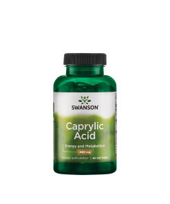 Swanson - SWANSON Kwas kaprylowy 600mg 60 kaps