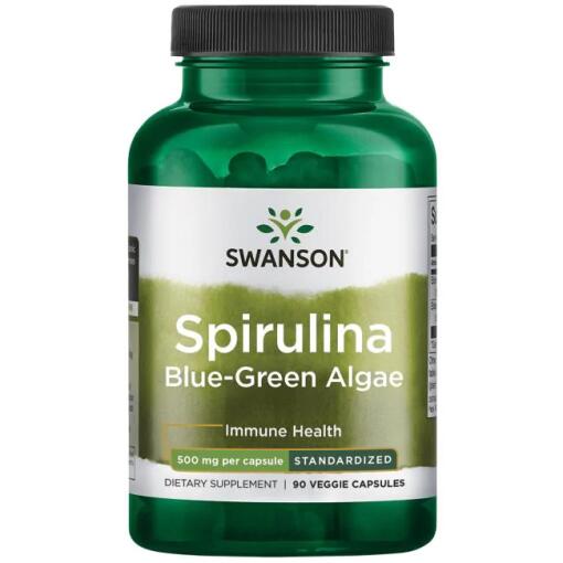 Swanson - SWANSON Spirulina standaryzowana 90 kaps