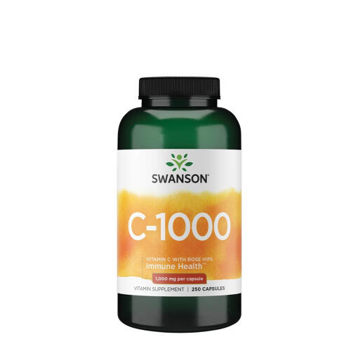 Swanson - SWANSON Witamina C1000 + dzika ró¿a 250 kaps