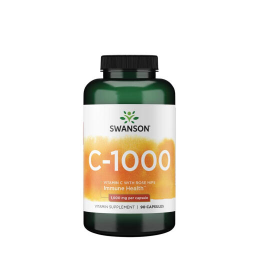 Swanson - SWANSON Witamina C1000 + dzika ró¿a 90 kaps
