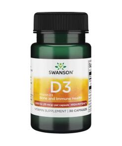 Swanson - SWANSON Witamina D-3 1000IU 30kaps