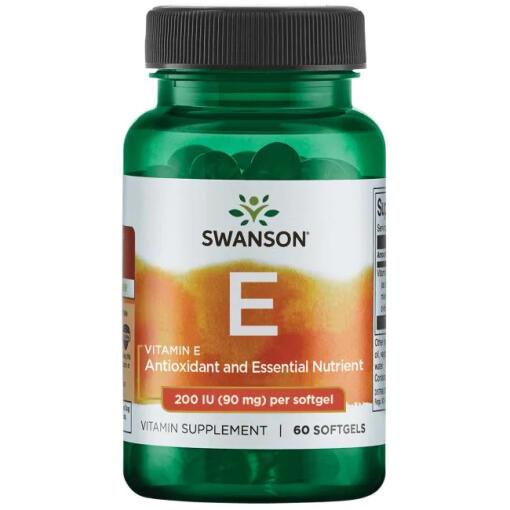 Swanson - SWANSON Witamina E 200IU 60kaps