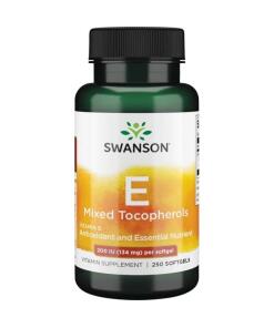Swanson - SWANSON Witamina E mieszanka 200IU 250 sgels
