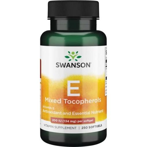 Swanson - SWANSON Witamina E mieszanka 200IU 250 sgels