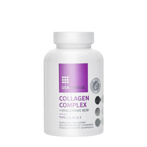USA medical - USA medical Collagen Complex - Collagen Capsule with 5 Types of Collagen (60 Capsules)