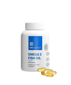 USA medical - USA medical Omega 3 Fish Oil (60 Softgels)