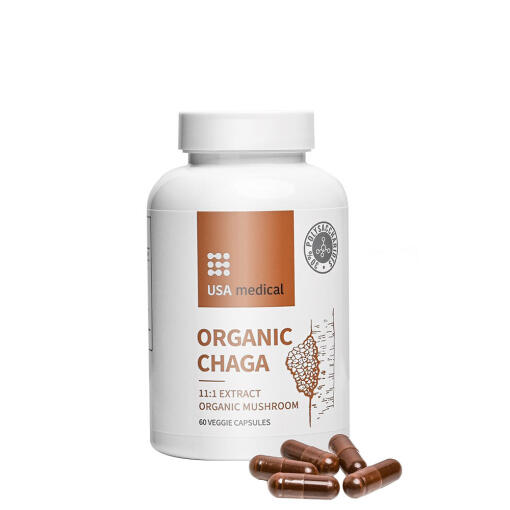 USA medical - USA medical Organic Chaga (60 Capsules)