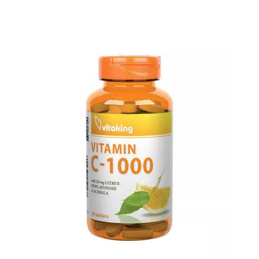Vitaking - Vitaking Vitamin C 1000 mg with 50 mg Citrus Bioflavonoids and Acerola (90 Tablets)