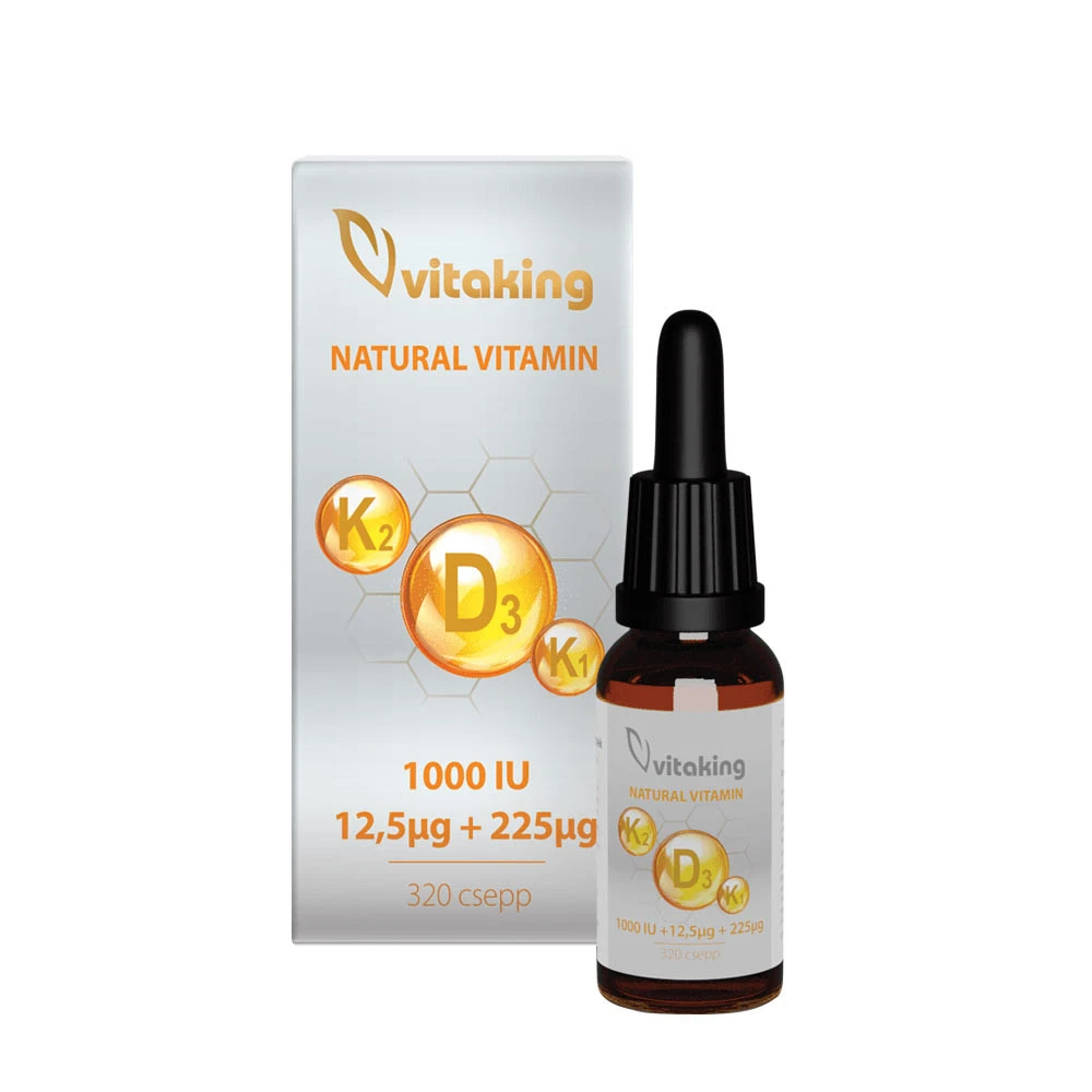 Vitaking - Vitaking Vitamin D3+K2+K1 drops (10 ml)