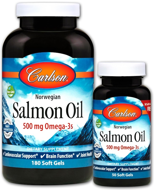 Carlson Labs - Norwegian Salmon Oil - 180 + 50 softgels