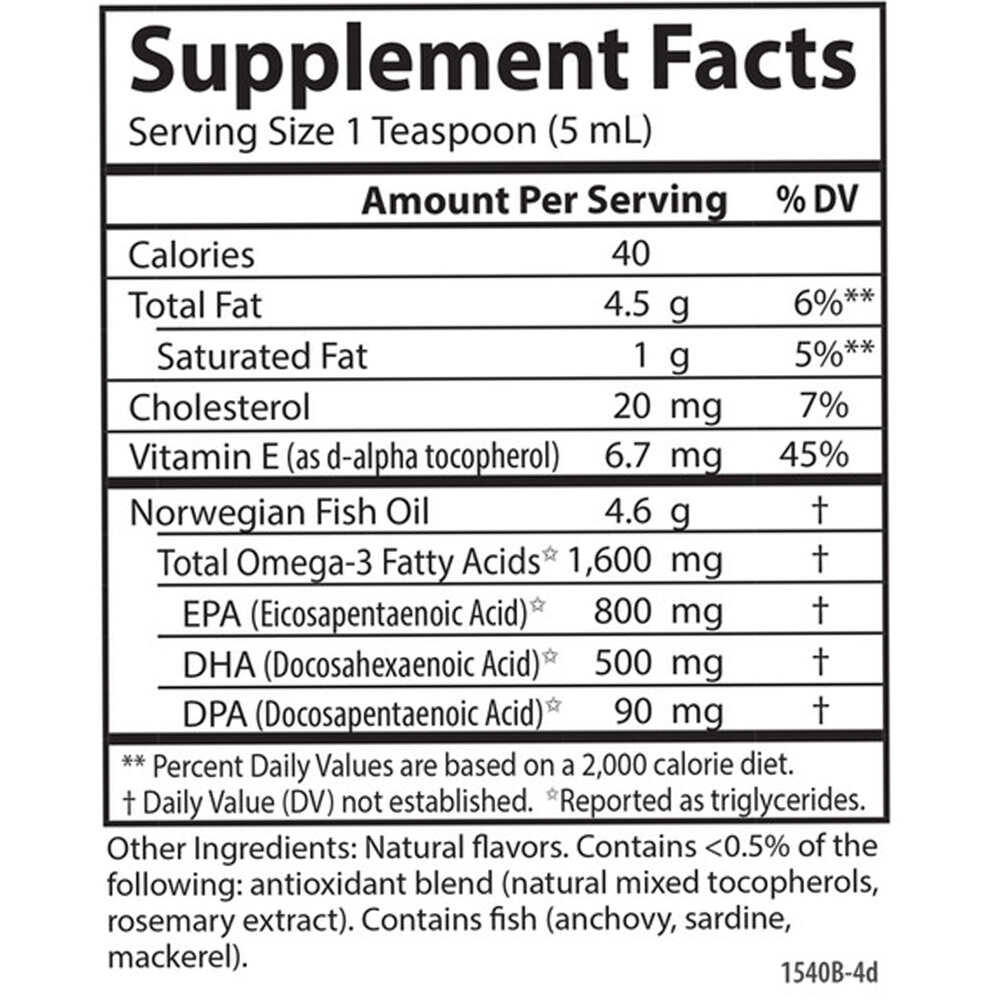 Óleo de Peixe Muito Fino, Laranja Natural - 500 ml - Image 3