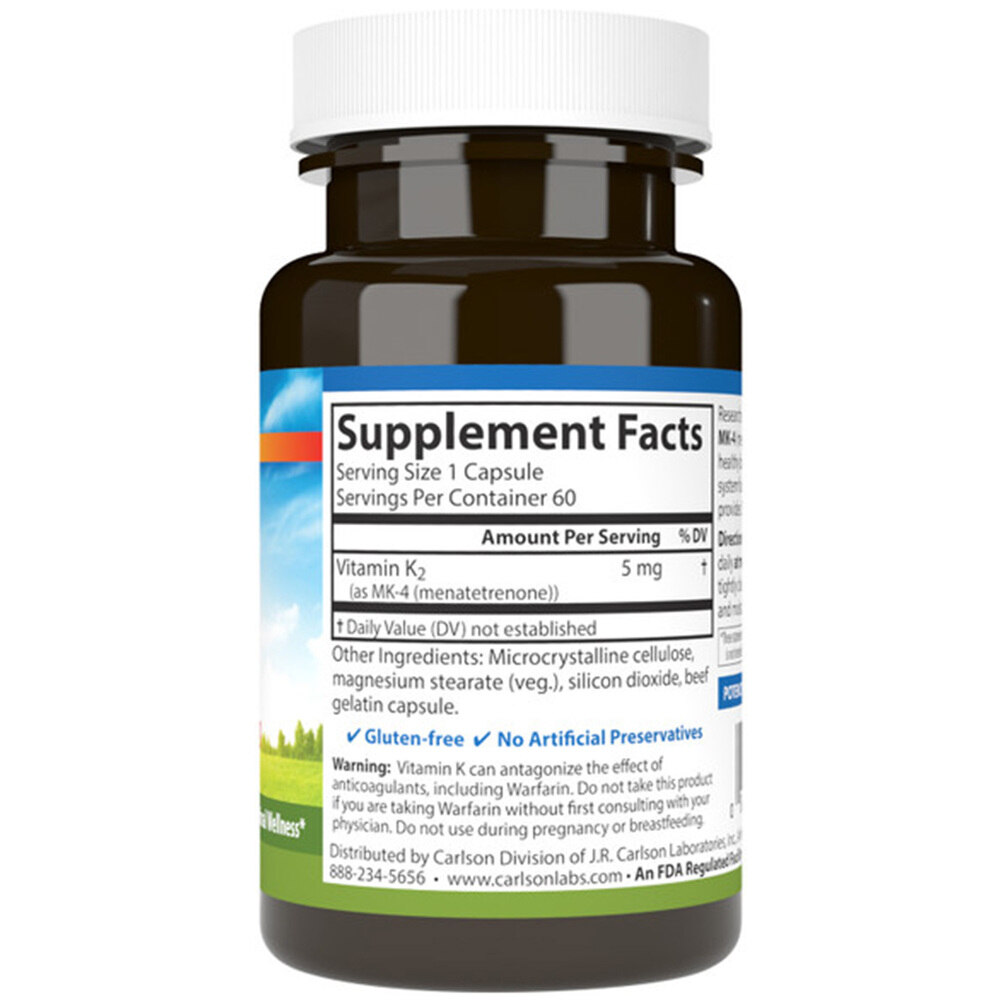 Vitamina K2 MK-4, 5mg - 60 caps - Image 3