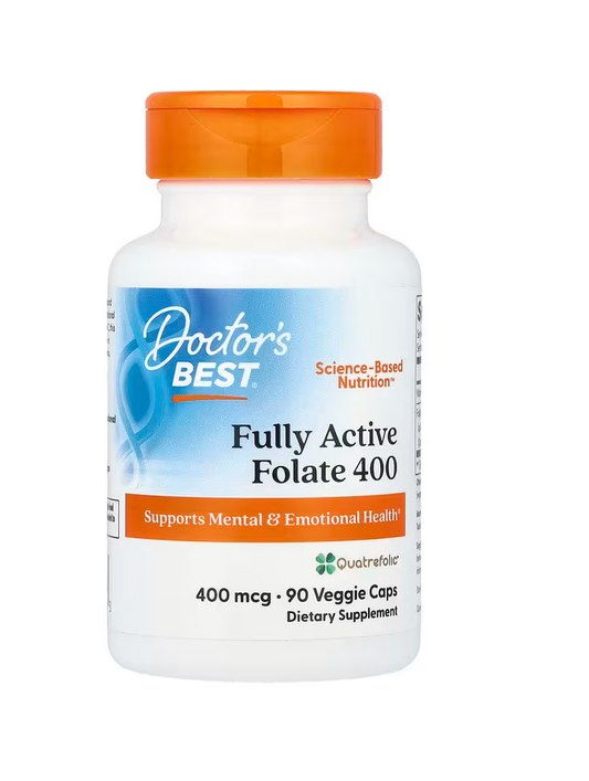 Doctor's Best - Fully Active Folate 400 with Quatrefolic