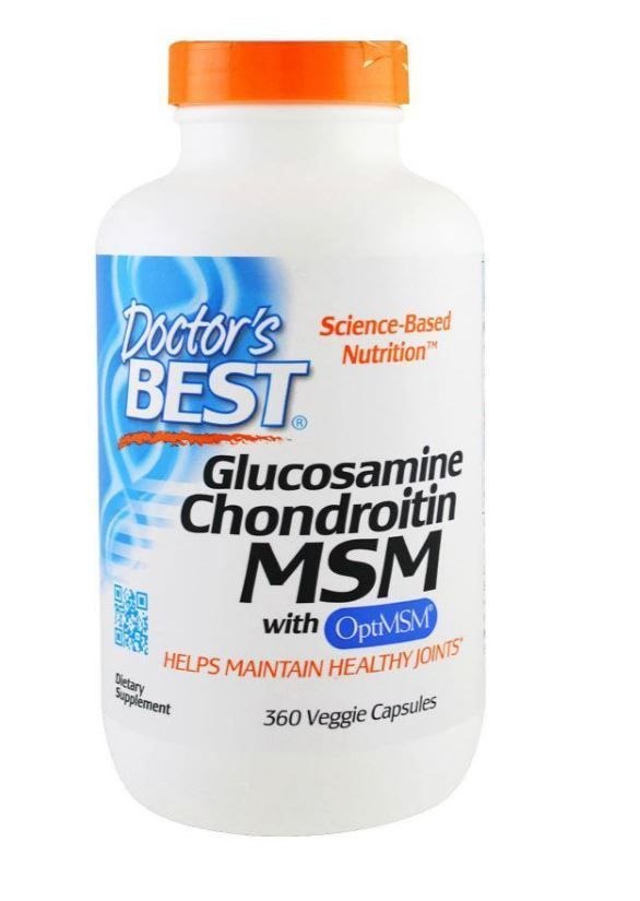 Doctor's Best - Glucosamine Chondroitin MSM with OptiMSM - 360 caps