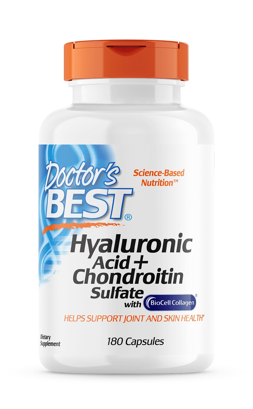 Doctor's Best - Hyaluronic Acid + Chondroitin Sulfate with BioCell Collagen - 180 caps