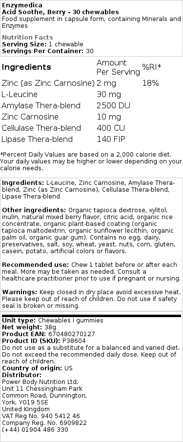 Berry - 30 tyggetabletter