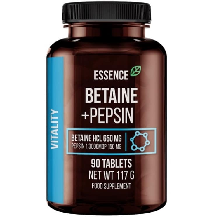 Essence Nutrition - Betain + Pepsin - 90 tabletter
