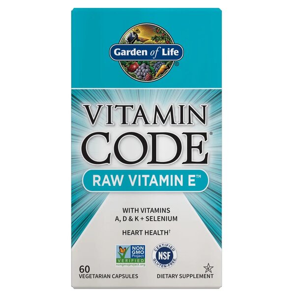 Garden of Life - Vitamin Code Raw Vitamin E - 60 vcaps