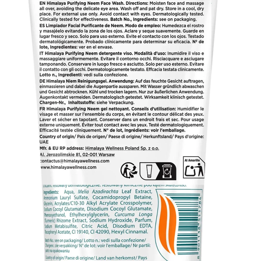 Lavagem facial purificadora do Neem - 150 ml. - Image 2