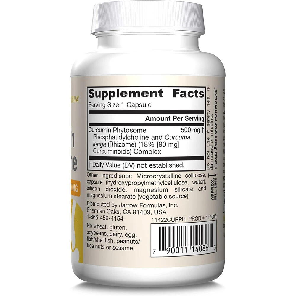 Curcumin Phytosome (Meriva), 500mg - 60 vcaps - Image 3