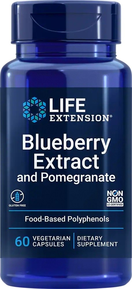 Life Extension - Blueberry Extract with Pomegranate - 60 vcaps