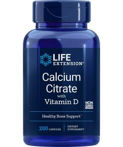 Life Extension - Calcium Citrate with Vitamin D - 200 vcaps