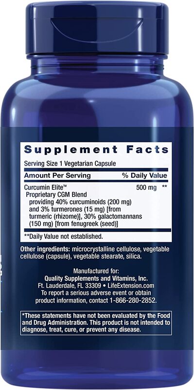 Curcumin Elite Extrato de Cúrcuma - 60 vcaps - Image 3