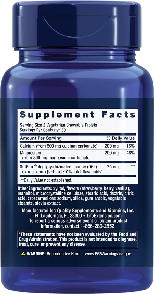 EsophaCool, Berry Flavor - 60 abas mastigáveis vegetarianas - Image 3