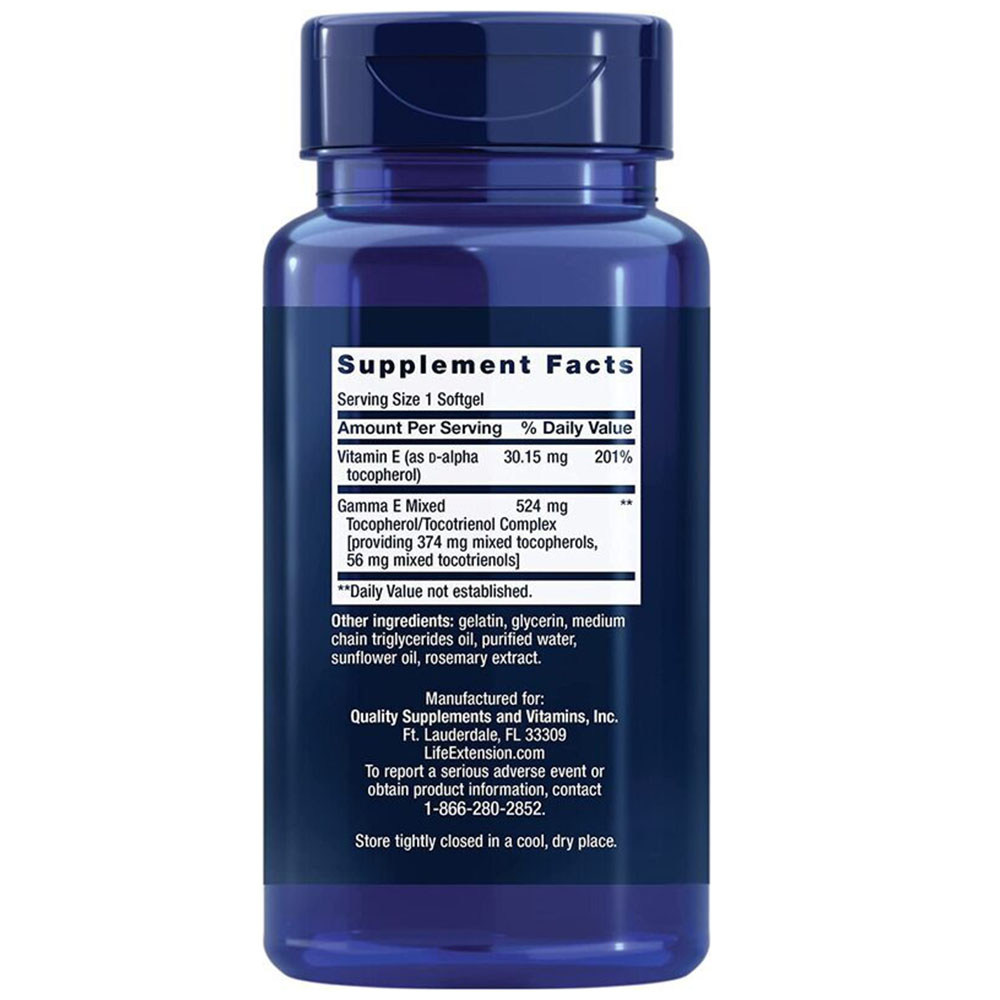Gamma E Mixed Tocopherols & Tocotrienols - 60 softgels - Image 5