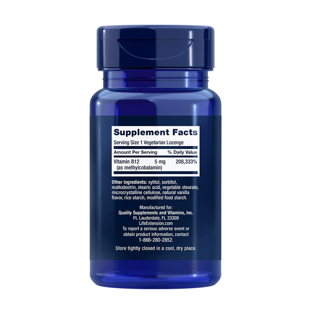 Metilcobalamina, 5mg - 60 drágeas vegetarianas - Image 2