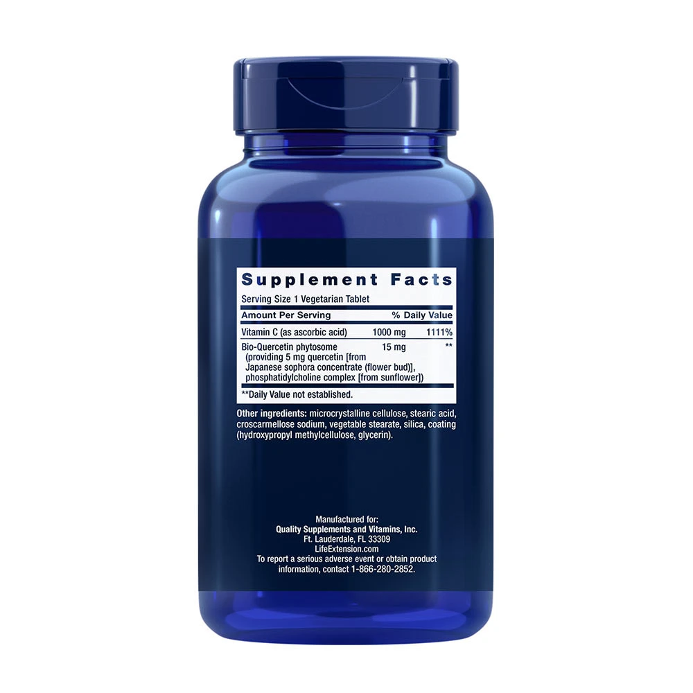 Vitamina C e Bio-Quercetin Phytosome - 250 tabs vegetarianos - Image 2