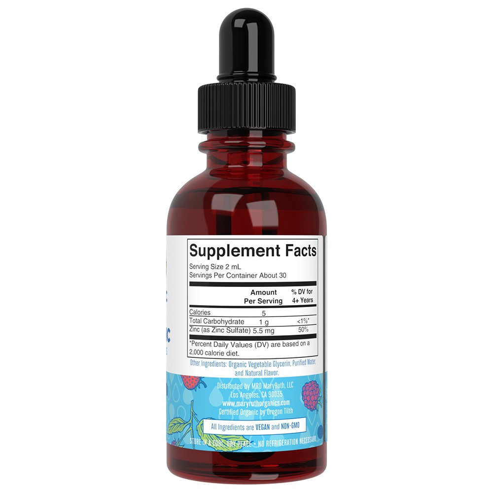 Organic Kids Gotas Líquidas Iônicas de Zinco, Berry - 60 ml. - Image 4