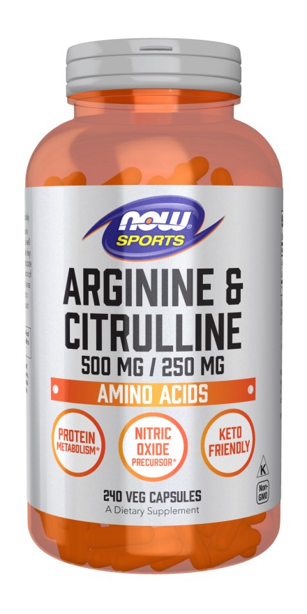 NOW Foods - Arginine & Citrulline - 240 vcaps
