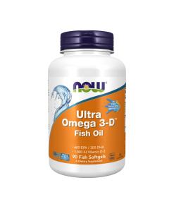 NOW Foods - Ultra Omega 3-D with Vitamin D-3 - 90 softgels