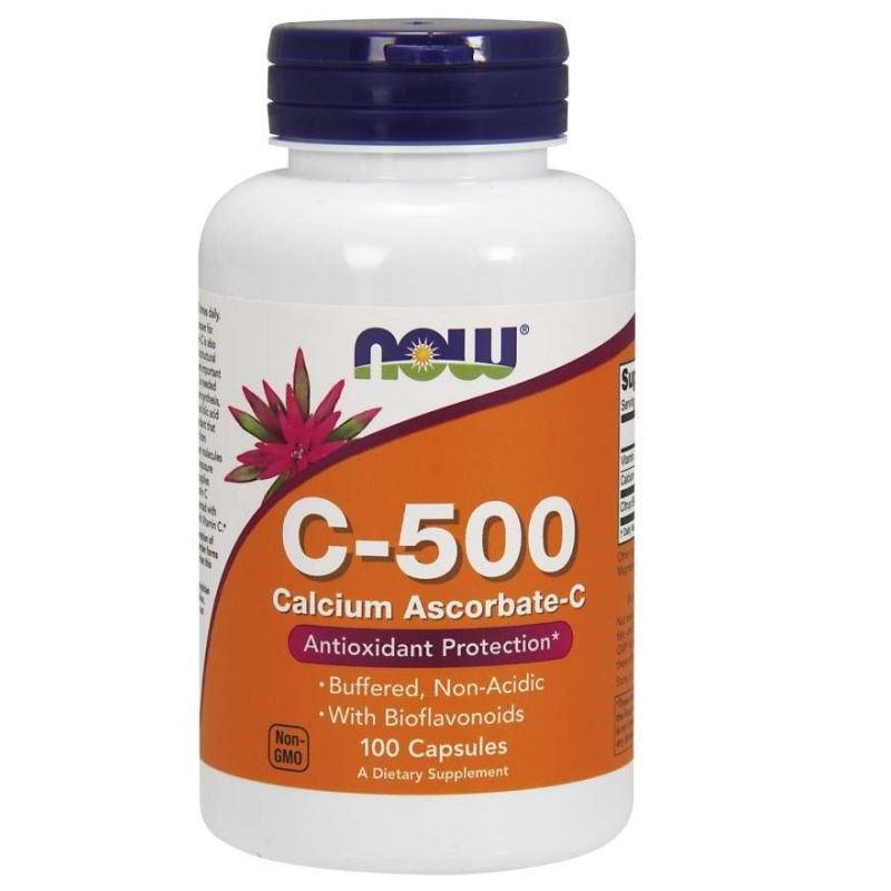 NOW Foods - Vitamin C-500 Calcium Ascorbate-C - 100 caps