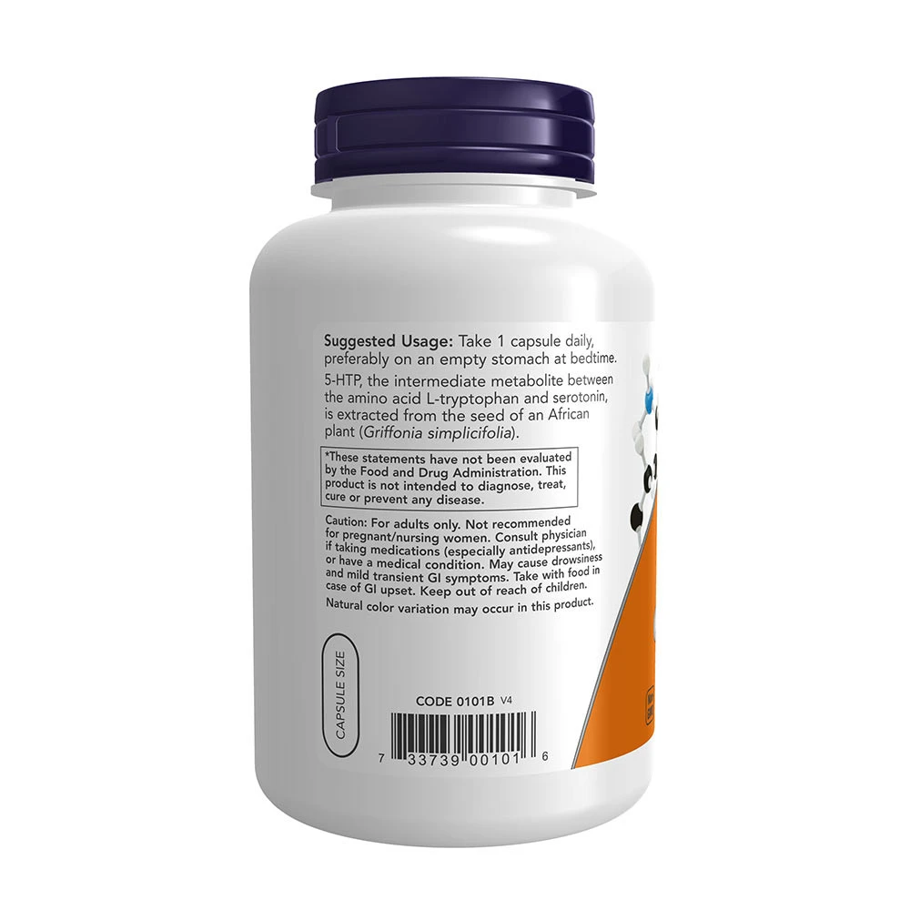 5-HTP, 50mg - 180 cápsulas vegetarianas - Image 3