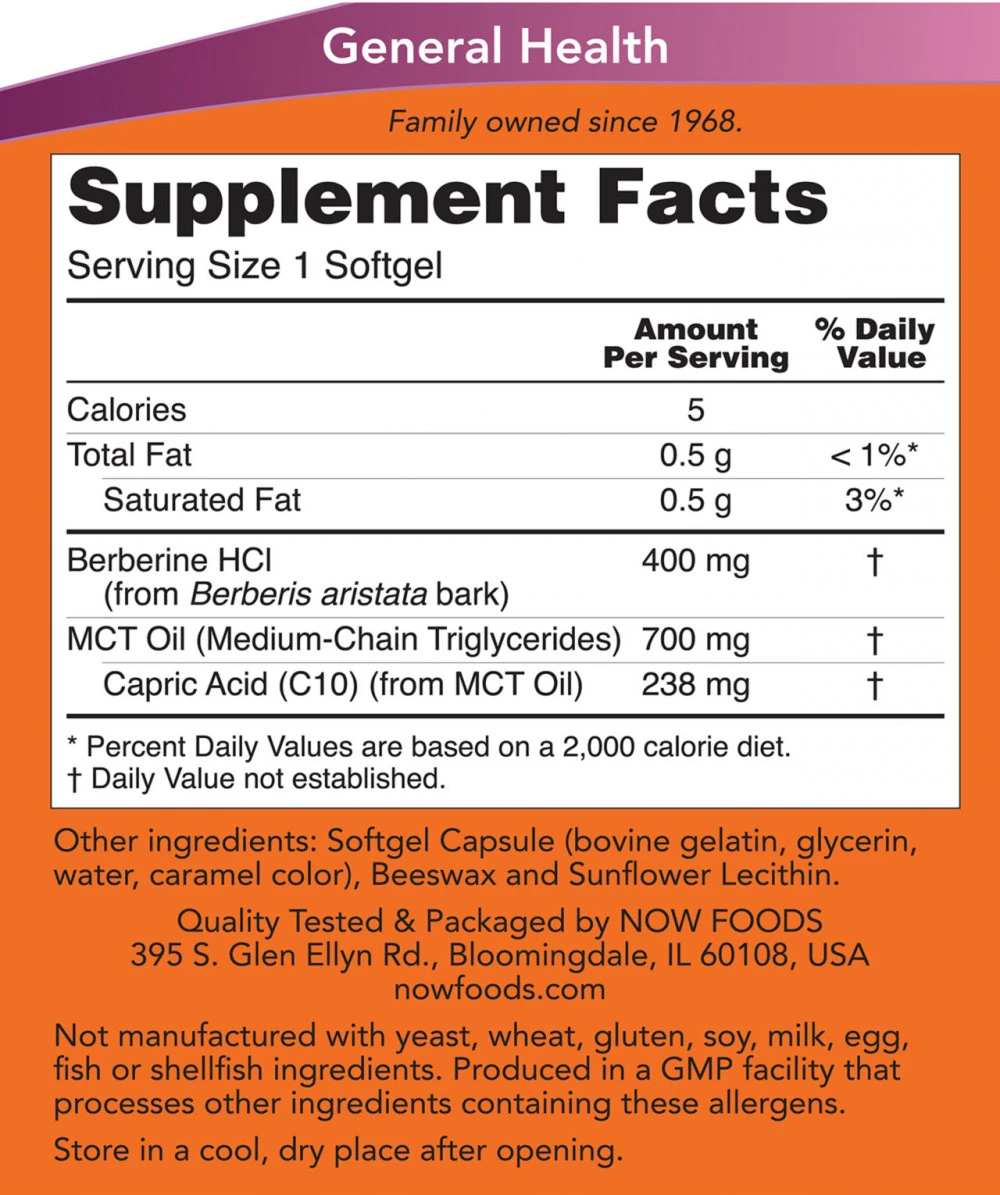 NOW Foods - Berberine Glucose* Support