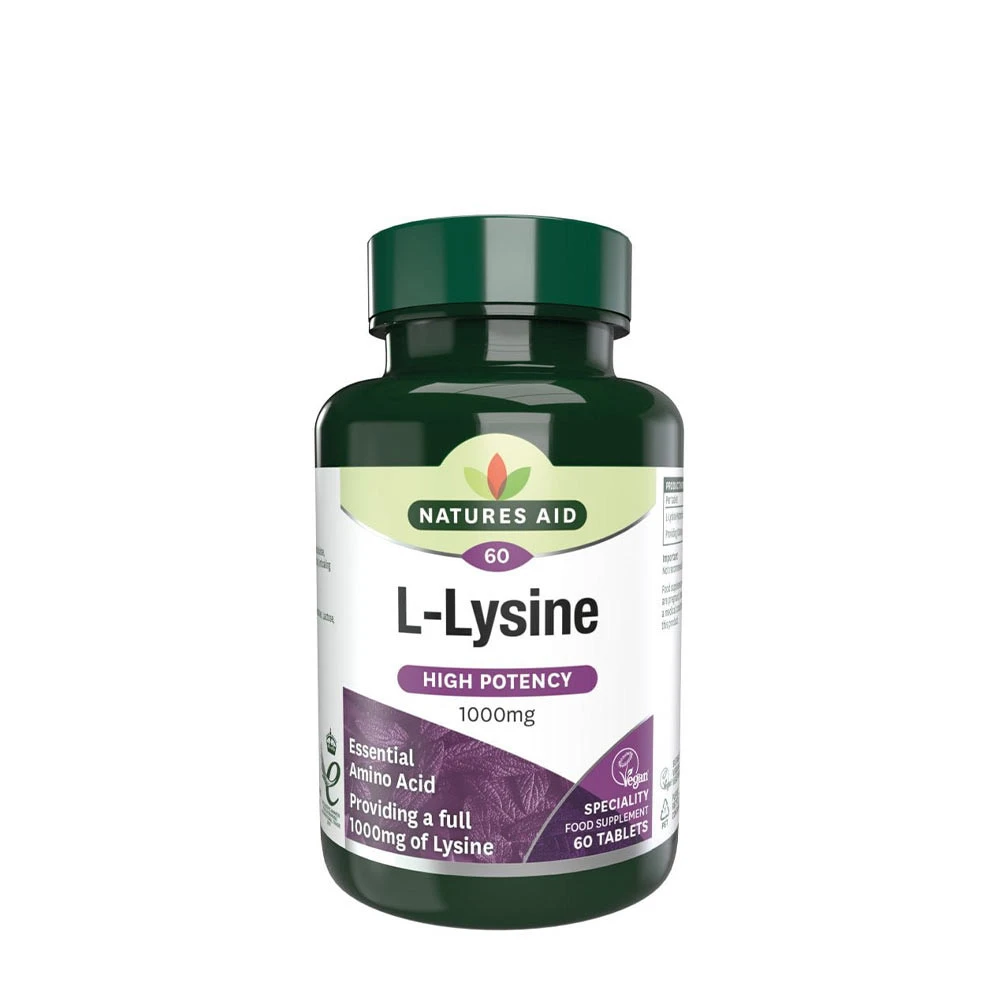 Natures Aid - Natures Aid L-Lysine 1000 mg (60 Tablets)
